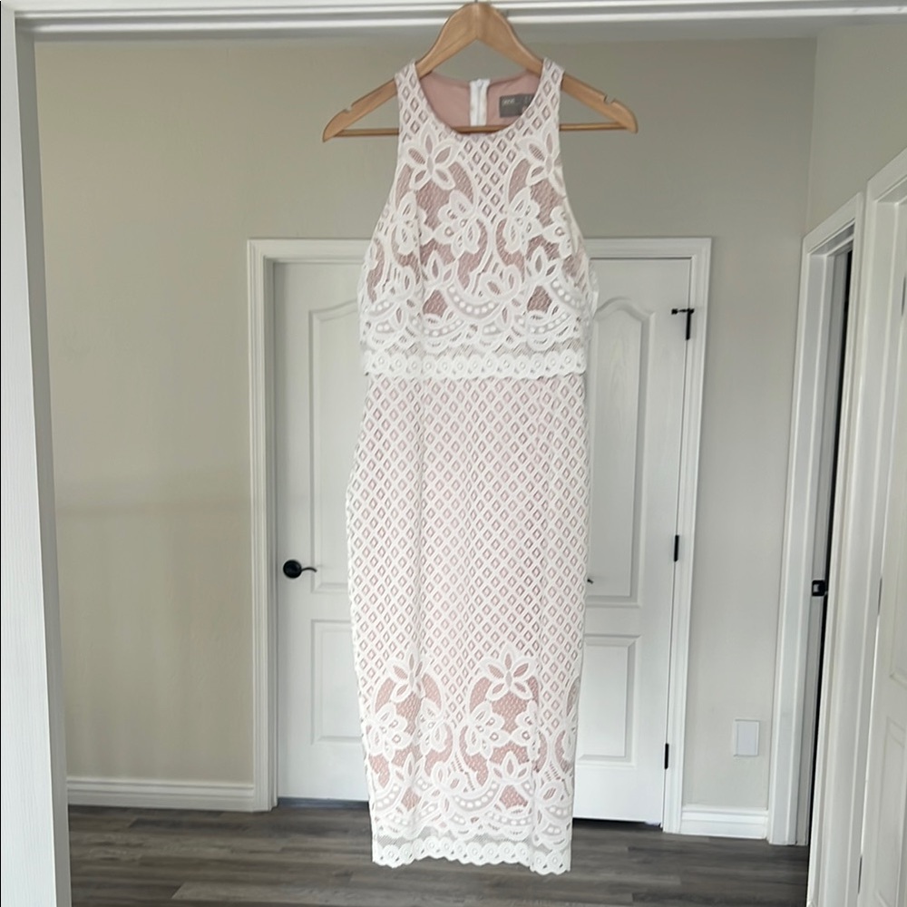 ASOS lace midi dress